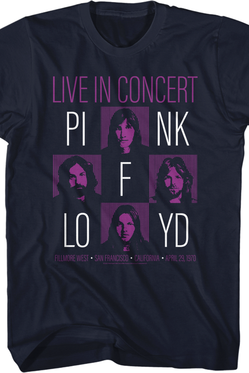 Live In Concert Pink Floyd T-Shirtmain product image