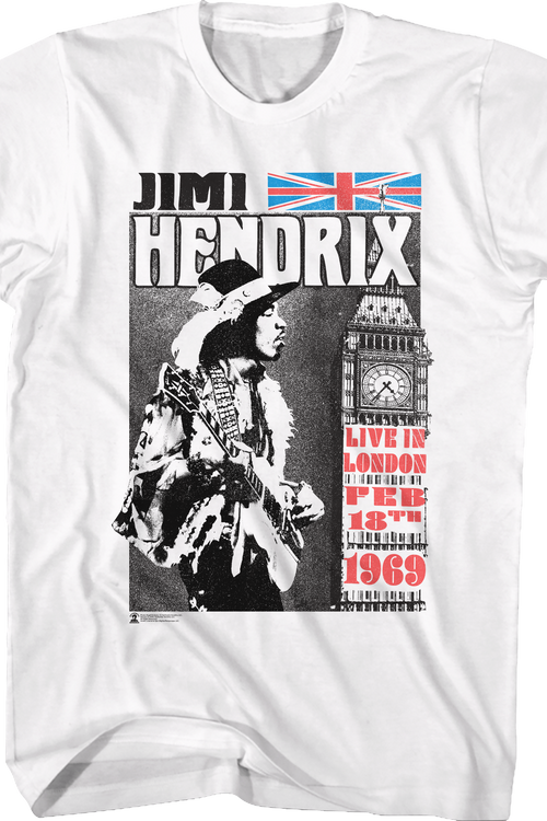 Live In London Jimi Hendrix T-Shirtmain product image