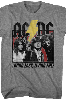 Living Easy Living Free ACDC T-Shirt