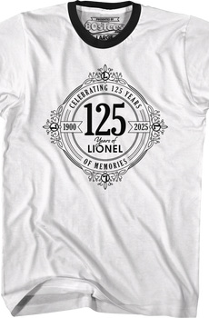 Celebrating 125 Years Of Memories Lionel Trains Ringer Shirt