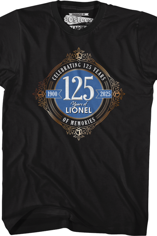 Celebrating 125 Years Of Memories Lionel Trains T-Shirtmain product image