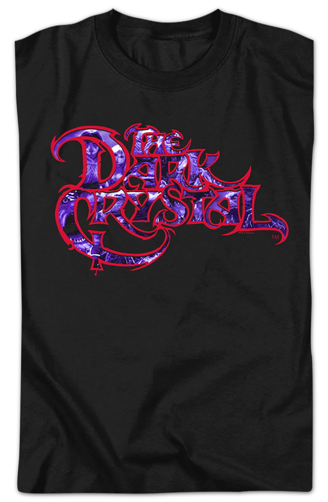 Crystal Logo Long Sleeve T-Shirt - Black