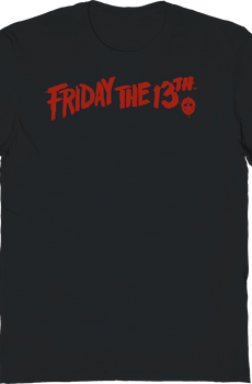 Logo & Hockey Mask Friday The 13th T-Shirt