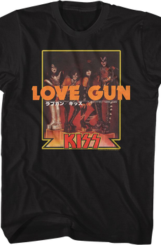 Love Gun Japanese Poster KISS T-Shirt