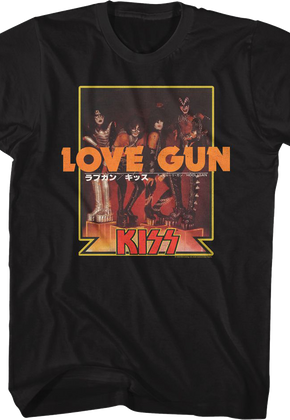 Love Gun Japanese Poster KISS T-Shirt