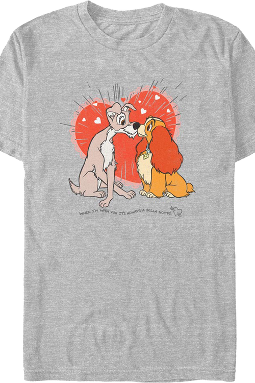 Love Story Lady And The Tramp Disney T-Shirtmain product image