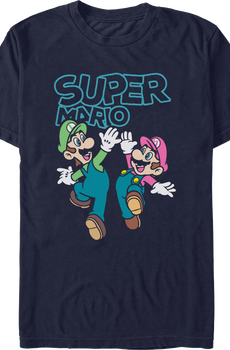 Luigi & Mario High Five Super Mario Bros. T-Shirt