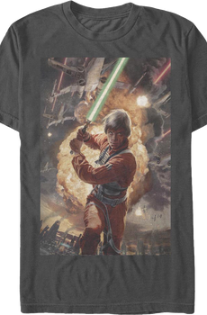 Luke Skywalker Action Poster Star Wars T-Shirt
