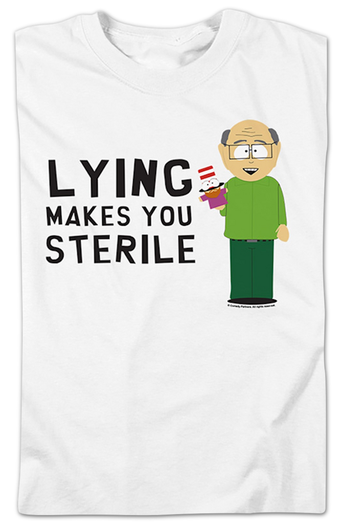 lying-makes-you-sterile-south-park-t-shirt