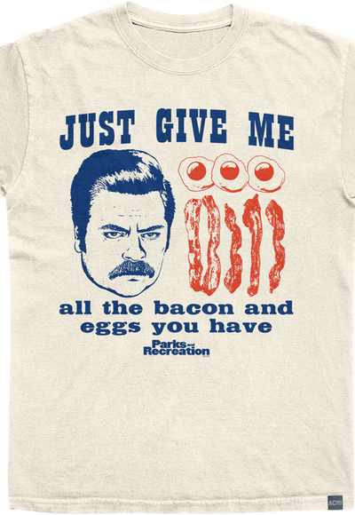 Made In USA Bacon And Eggs Parks And Recreation T-Shirt
