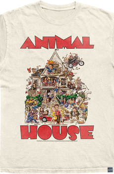 Made In USA Cartoon Graphic The House Animal House T-Shirt