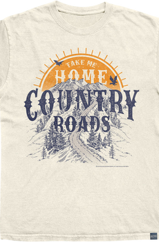 Made In USA Country Roads Sunset John Denver T-Shirt