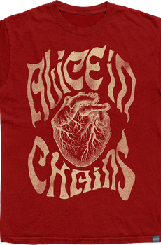 Made In USA Heart Alice In Chains T-Shirt