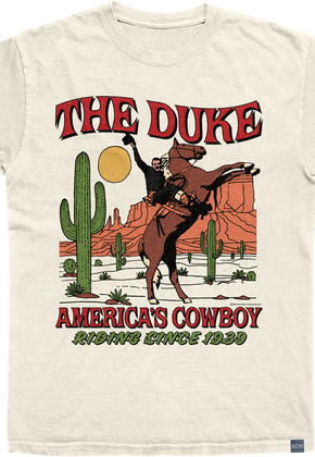 Made In USA John Wayne Americas Cowboy T-Shirt