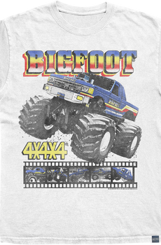 Made In USA Monster Truck Film Reel Bigfoot T-Shirt