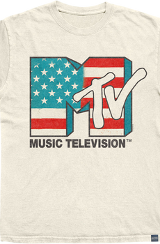 Made In USA MTV American Flag T-Shirt
