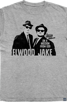 Made In USA On A Mission From God The Blues Brothers T-Shirt