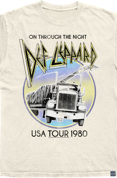Made In USA On Through The Night 1980 Def Leppard T-Shirt