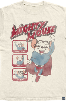 Made In USA Save The Day Mighty Mouse T-Shirt