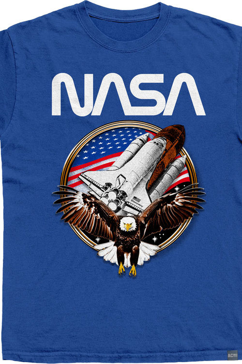 Made In USA Stars Stripes & Shuttle NASA T-Shirtmain product image