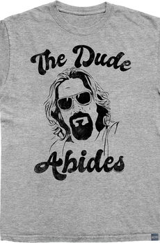 Made In USA The Dude Abides Big Lebowski T-Shirt
