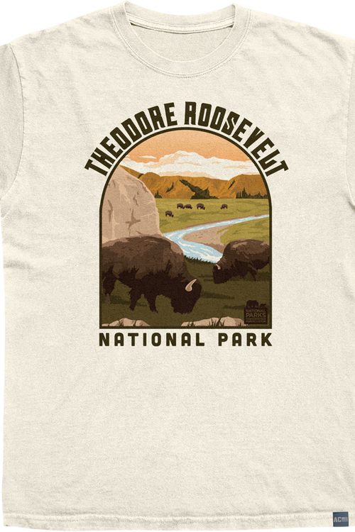 Made In USA Theodore Roosevelt Landscape Shape NPCA T-Shirtmain product image