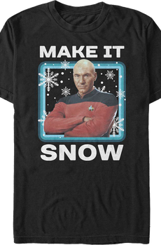 Make It Snow Star Trek The Next Generation T-Shirt
