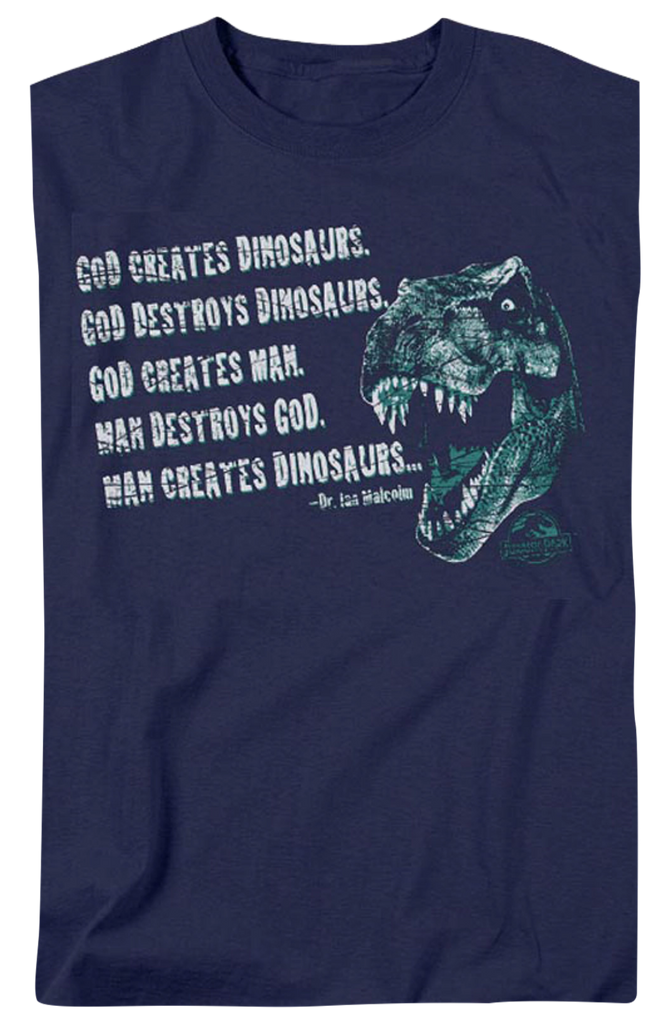Man Creates Dinosaur T-Shirt