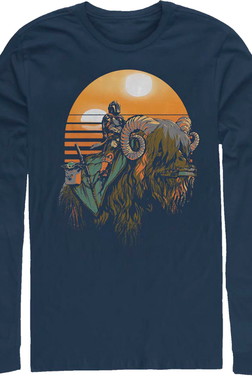 Mandalorian Bantha Riders Star Wars Long Sleeve Shirtmain product image