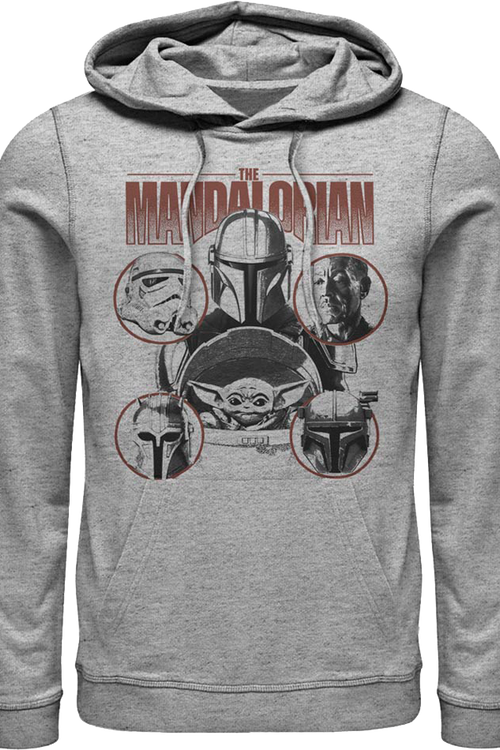Mandalorian Characters Collage Star Wars Hoodiemain product image