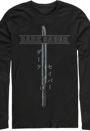 Mandalorian Darksaber Star Wars Long Sleeve Shirt