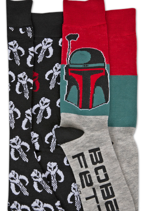 Mandalorian Logo And Boba Fett 2-Pack Star Wars Socks