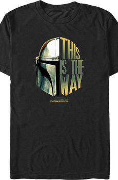 Mandalorian This Is The Way Helmet Star Wars T-Shirt