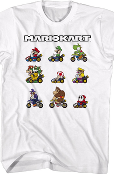 Mario Kart Characters Nintendo T-Shirt