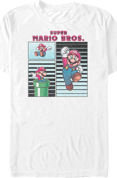 Mario Poses Collage Super Mario Bros. T-Shirt
