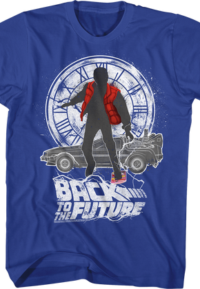 Marty McFly Delorean Clock Tower Back to the Future T-Shirt