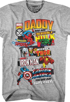 Marvel Comics Father's Day T-Shirt