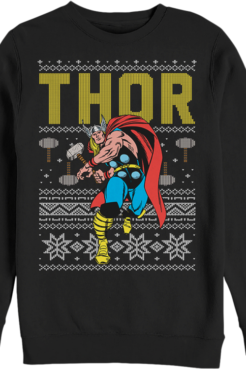 Marvel Comics Faux Ugly Thor Christmas Sweatermain product image