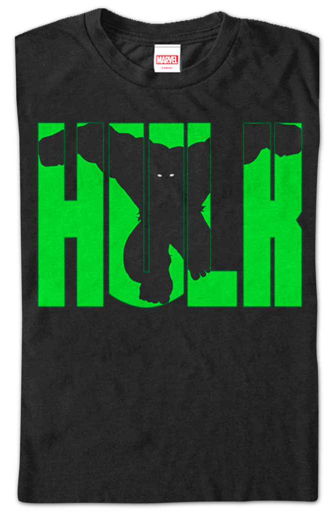 Marvel Comics Incredible Hulk Block Letters T Shirt