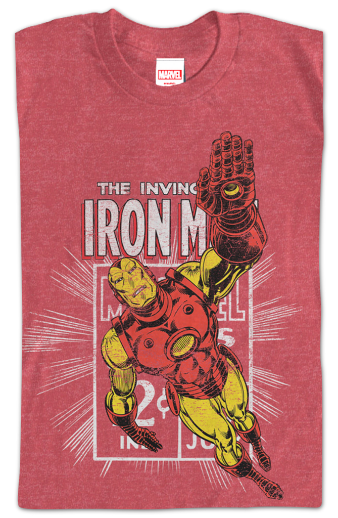 T-shirt Marvel Iron Man - Taille L - Coton Noir - Neuf Emballé