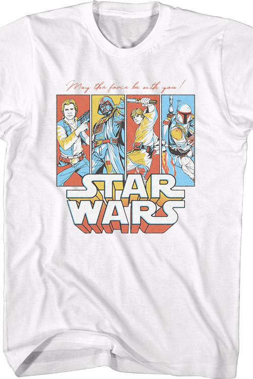 May The Force Be With You Pop Art Star Wars T-Shirtmain product image