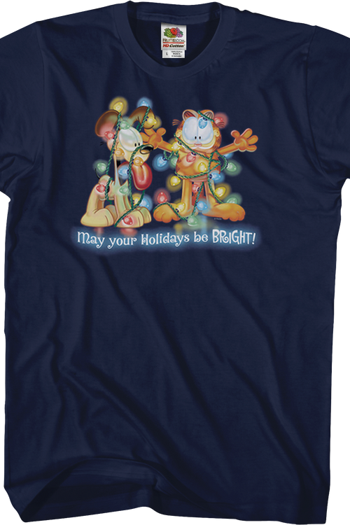 May Your Holidays Be Bright Garfield T-Shirtmain product image