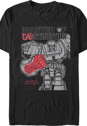 Megatron Master Of Destruction Transformers T-Shirt