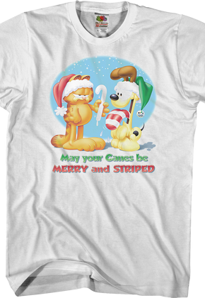 Merry and Striped Garfield T-Shirt
