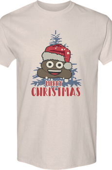 Merry Christmas Poo Emoji T-Shirt