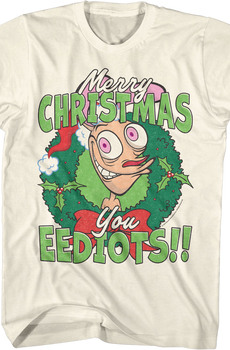 Merry Christmas You Eediots Ren And Stimpy T-Shirt