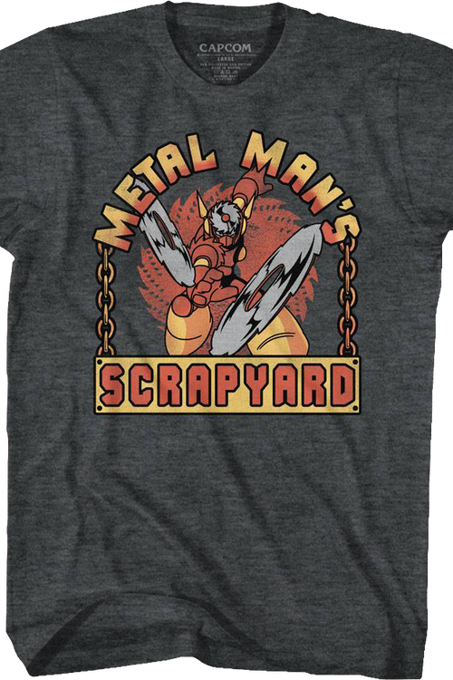 Metal Man's Scrapyard Mega Man T-Shirtmain product image