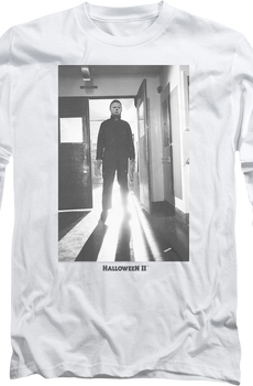 Michael Myers Black & White Photo Halloween II Long Sleeve Shirt