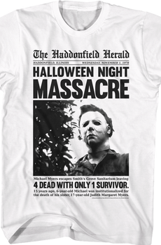 Michael Myers Headline Halloween T-Shirt