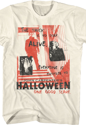 Michael Myers Taglines Collage Halloween T-Shirt